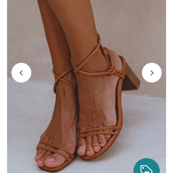 Elf Ophelia Block Heel Wrap Sandals Size 9 - Picture 3 of 12